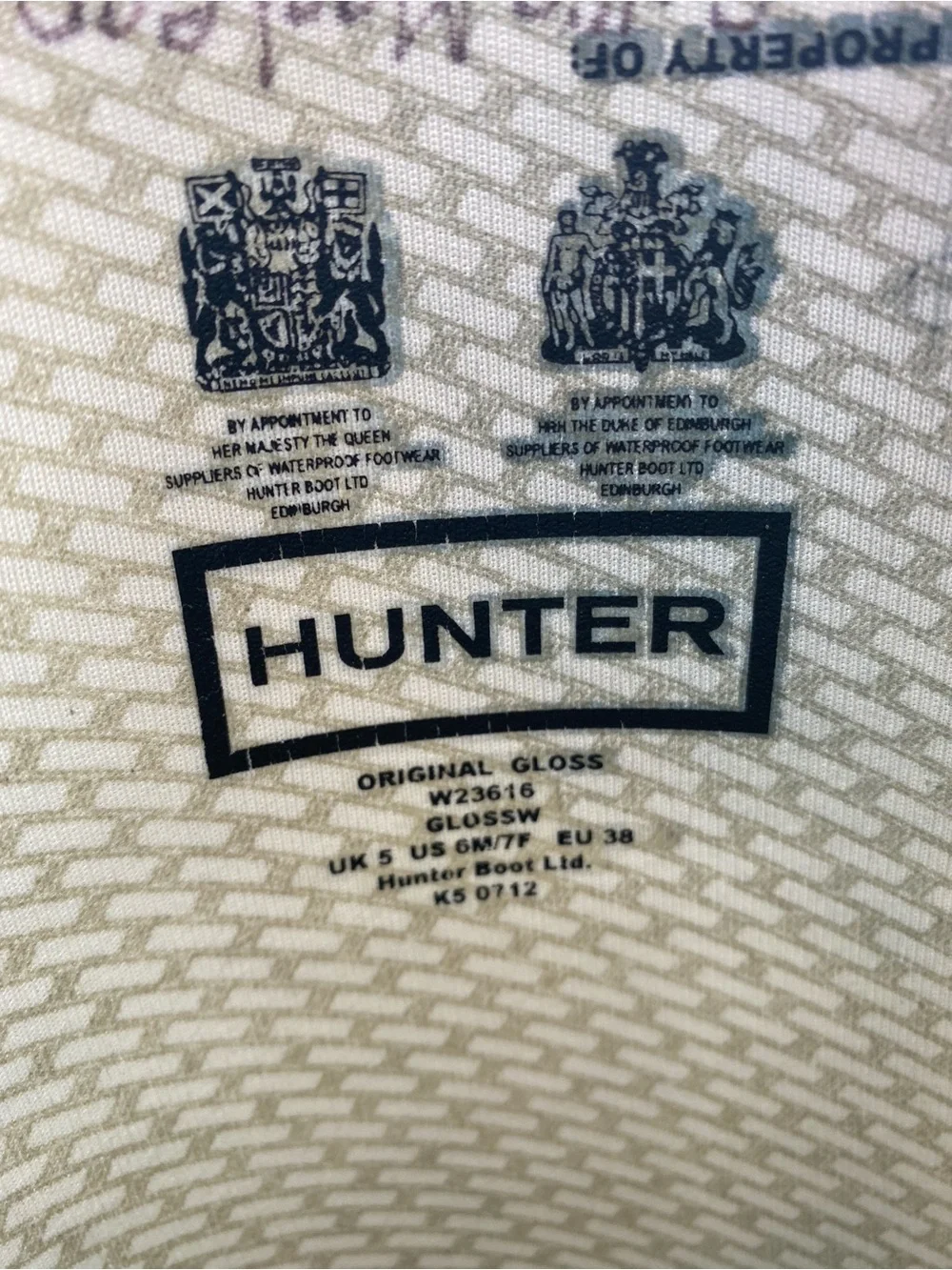 Hunter original tall gloss rain boots